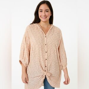 Maeve Striped Button-Up Dress/Tunic